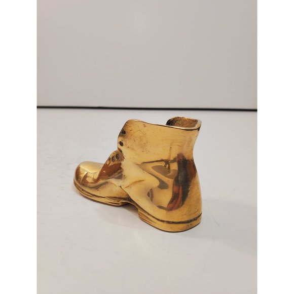 Heel Boot design sculpture / vase / / statue || heavy solid brass boot / solid - Picture 6 of 10